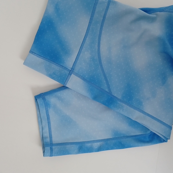 Adidas Climalite Blue Crop Leggings - L - Picture 6 of 8